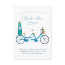 Fahrrad für zwei Paare Bridal Dusche Einladung