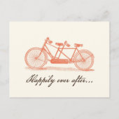 Fahrrad für zwei Save the Date Postkarten gebaut (Vorderseite)