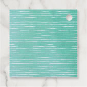 Fahrrad für zwei Wasserfarben Tandem Fahrrad Geschenkanhänger (Rückseite)