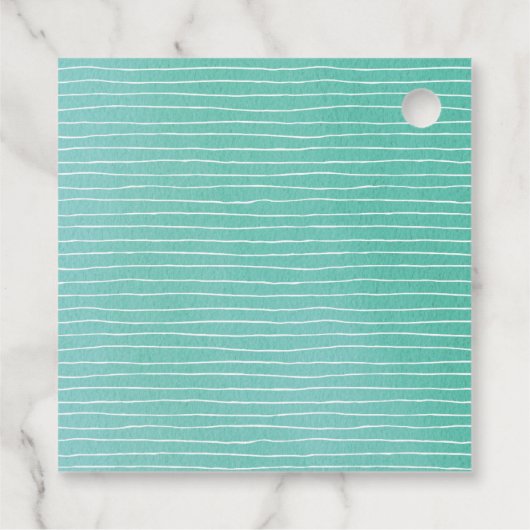 Fahrrad für zwei Wasserfarben Tandem Fahrrad Geschenkanhänger (Rückseite)