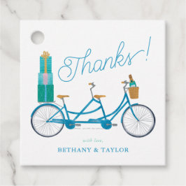 Fahrrad für zwei Wasserfarben Tandem Fahrrad Geschenkanhänger