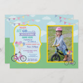 Fahrrad-Geburtstags-Fahrrad-Fahrt steigt Einladung (Vorne/Hinten)