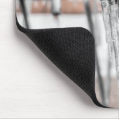 Fahrrad gefroren in Winterfotografie Mousepad (Ecke)