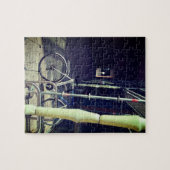 Fahrrad gegen Gerüste Puzzle (Horizontal)