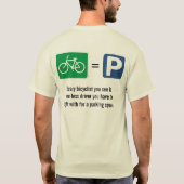 Fahrrad-gemeines Parken T-Shirt (Rückseite)