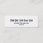 Fahrrad-Geschäfts-Speiche-Visitenkarte Mini Visitenkarte (Rückseite)