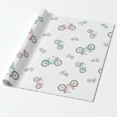 Fahrrad Geschenkpapier (Ungerollt)