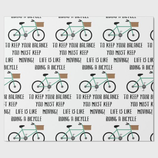 Fahrrad Geschenkpapier (Flach)
