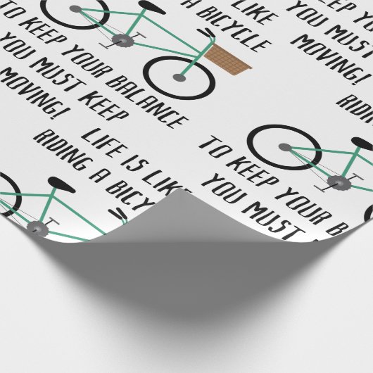 Fahrrad Geschenkpapier (Ecke)