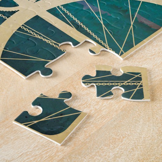 Fahrrad-Grafik - PUZZLESPIEL mit Zinn - Fahrrad NY Puzzle (Seite)