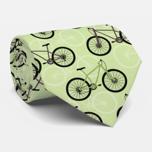 Fahrrad-Grünbike-Männerhals-Krawatte Krawatte (Gerollt)