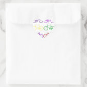 Fahrrad Herz-Aufkleber (Tasche)