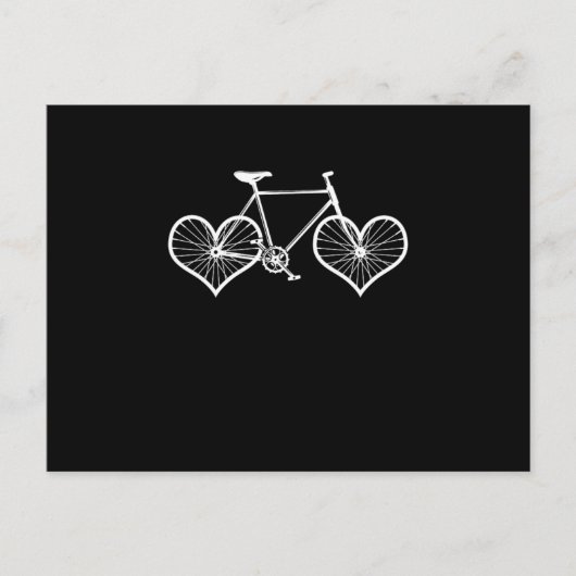Fahrrad-Herz-Rad-Rennen Race-Cyclist-Geschenk Postkarte (Vorderseite)