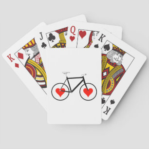 Fahrrad Herz Räder Spielkarten