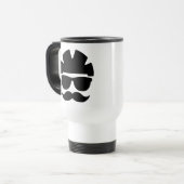 Fahrrad-Hipster Reisebecher (Vorderseite Links)