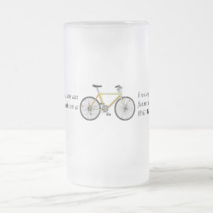 Fahrrad-Hoffnungs-Tasse Mattglas Bierglas