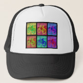 Fahrrad-Hut Truckerkappe (Vorderseite)