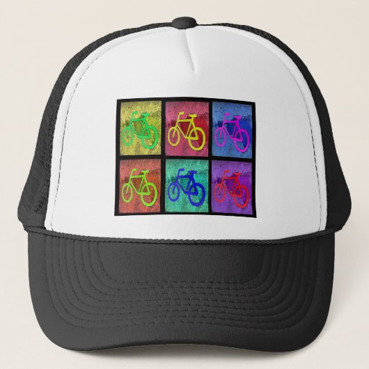 Fahrrad-Hut Truckerkappe (Vorderseite)