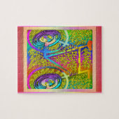 Fahrrad im Farb-Puzzle Puzzle (Horizontal)