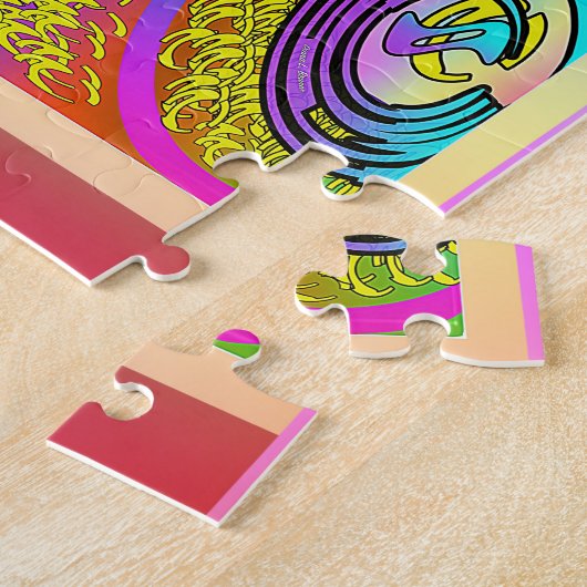 Fahrrad im Farb-Puzzle Puzzle (Seite)