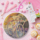 FAHRRAD IM PARK-MONOGRAM-PARTY PAPPTELLER (Party)