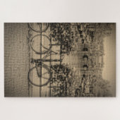 Fahrrad in Amsterdam - Sepia - 20x30 - 1014 pc Puzzle (Horizontal)