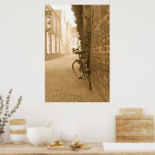 Fahrrad in Belgien Poster (Küche)
