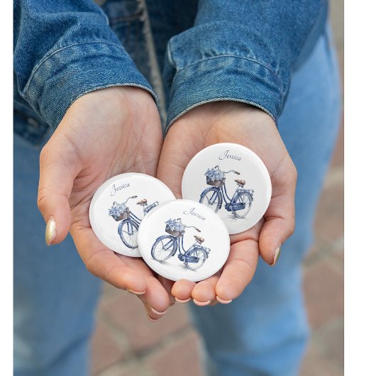 Fahrrad in Delft Blue individuell anpassbar Button