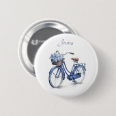 Fahrrad in Delft Blue individuell anpassbar Button (Vorne & Hinten)