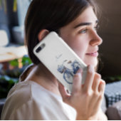 Fahrrad in Delft Blue individuell anpassbar Case-Mate iPhone Hülle