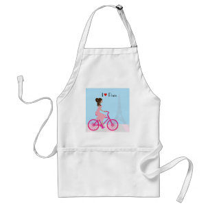 Fahrrad in der Pariser Schürze