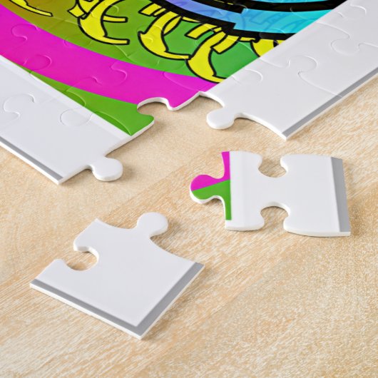 FAHRRAD IN LEBENDER FARBE PUZZLE (Seite)