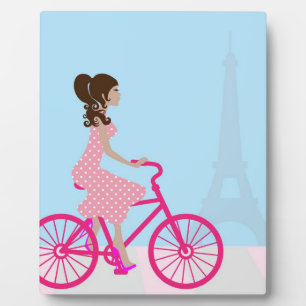 Fahrrad in Paris Fotoplatte