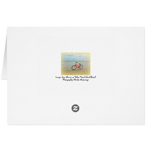 Fahrrad in Sun Duwer auf Hilton Head Island Beach (Rückseite Horizontal)