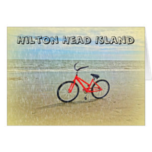 Fahrrad in Sun Duwer auf Hilton Head Island Beach