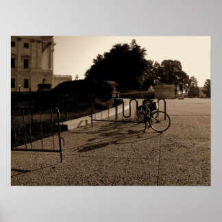 Fahrrad in Washington Poster
