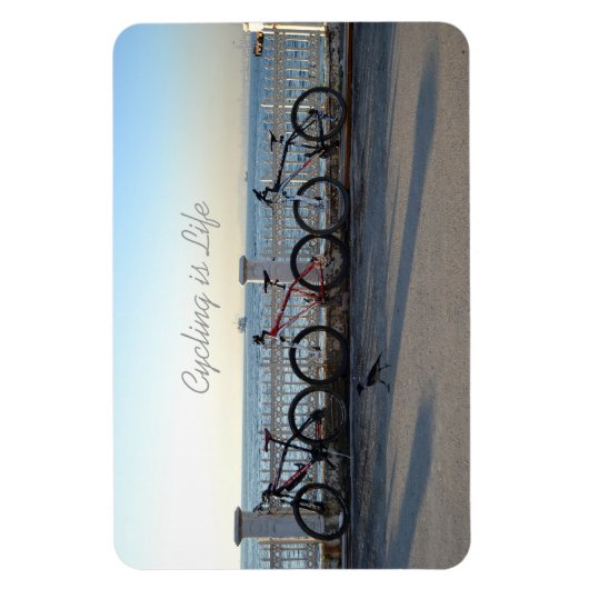 Fahrrad ist Leben Magnet (Vertikal)