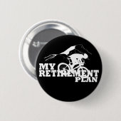 Fahrrad ist mein Rentenplan Button (Vorne & Hinten)