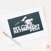 Fahrrad ist mein Rentenplan Rechteckiger Aufkleber (Umschlag)