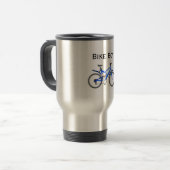 Fahrrad-Junge rostfrei Reisebecher (Vorderseite Links)