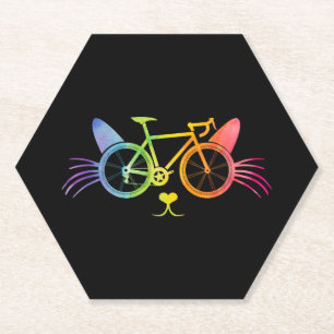 Fahrrad Katze Lgbt Untersetzer