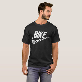 Fahrrad-Kettenverbindungenswoosh-kurzes Hülse T-Shirt