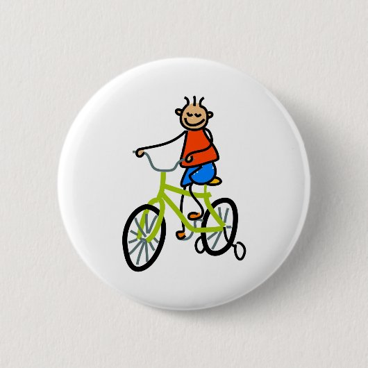 Fahrrad-Kind Button (Vorderseite)