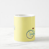 Fahrrad, Korb und Blume Kaffeetasse (Mittel)