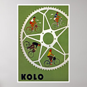 Fahrrad Kunst Kolo Radsport Poster Rennrad
