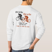 Fahrrad-langes Hülsen-Shirt T-Shirt (Rückseite)