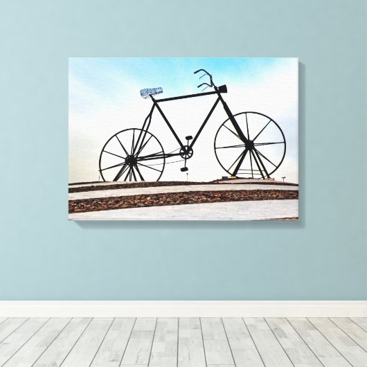 Fahrrad Leinwanddruck (Insitu (Holzboden))