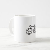 Fahrrad macht Spaß, Fahrrad ist Leben Kaffeetasse (Vorderseite Links)