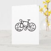Fahrrad macht Spaß, Fahrrad ist Leben Karte (Gelbe Blume)