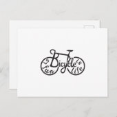 Fahrrad macht Spaß, Fahrrad ist Leben Postkarte (Vorne/Hinten)